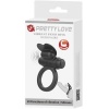 Pretty Love Debonaire Rabbit Vibrating Ring, Black