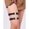 Subblime Adjustable Buckle Leg Rings Black