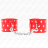 Kink Wrist Restraints with Rivets, Red