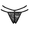 Livco Corsetti Nomade Thong Crotchless Black