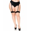 Leg Avenue Two-Tone Thigh Highs Cuban Heel