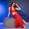 Chilirose CR 4857 Red Top and Pants Set, XL