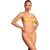 4898 YELLOW STRASS BIKINI One SIZE
