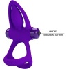 Pretty Love Vibrator Ring 10 Functions Violet