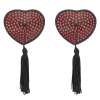 Coquette Chic Desire Nipple Covers Heart Black/Red