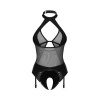 Afbeelding van Obsessive – Dominna Crotchless Teddy – Black