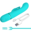 Pretty Love Scocco Rabbit Vibrator Turquoise