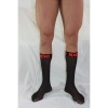 Macho Thin Socks One Size Black/Red