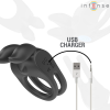 Intense Sam Double Vibrating Penis Ring, Black