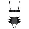 Afbeelding van Cottelli LINGERIE – Soft Bra & Crotchless Panty Set – Zwart