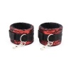 Ohmama Fetish Velvet Red Black Handcuffs
