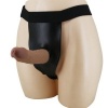 Pretty Love Harness Briefs with Dildo Brown