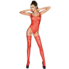 Passion BS034 Red Fishnet Bodystocking One Size