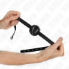 Kink Simplicity Breathable Ball Gag, Black, 4.5cm