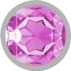 Intense - Aluminum Metal Anal Plug With Pink Crystal Size S