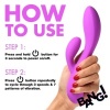 Afbeelding van BANG! - Flexibele Rabbit Vibrator Duo Stimulatie - Paars
