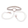 Afbeelding van Sportsheets – S&M Peaches ‘n CreaMe Halsband met Tepelklemmen – Cream