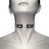 Coquette Chic Desire Vegan Leather Heart Necklace