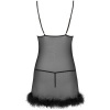 Livco Corsetti Zerunam Babydoll + Thong Set Black
