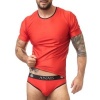 Anais Men Soul T-Shirt M - Red & Black Trim