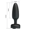Pretty Love Tarion LED Anal Plug Black 12.5CM