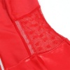 Subblime Lace Zipper Leather Dress Red S/M