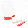 KINK Necklace Red Rings Lace 36-50cm
