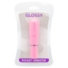 Glossy Pocket Vibrator Deep Rose