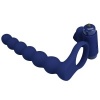 Pretty Love Ajmal Vibrating Ring with Plug Blue