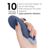 Womanizer Vibe Lay-On Silent Vibrator Dark Blue