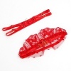 Subblime Lace Bra & Garter Set Red S/M