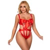 Subblime Sexy Openwork Body Bow Red S/M