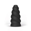 All Black Flick Masturbator, 17cm, Spiral