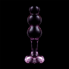 Model 1 Anal Plug Borosilicate Glass Pink 10.5 cm -o- 3 cm