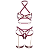 Leg Avenue Harness Bra Heart Garter M