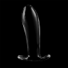 Model 5 Anal Plug Borosilicate Glass Clear 12.5 cm -o- 3.5 cm