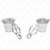 KINK Japanese Clover Nipple Clamps With Buckets Silver