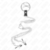 Kink Triple Chrome Metal Penis Ring 3 Cm to 4.5 Cm with 26 Cm Metal