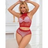 Subblime Fishnet Set with Pink Rhinestones, One Size