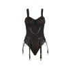 Subblime Body with Chains & Garter Belt Black S/M