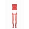 Afbeelding van Christine - Open Kruis Jarretel Design Catsuit