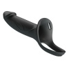 Landon Black Vibrating Strap-On