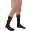 Macho Thin Socks One Size Black/Red