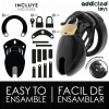 Addicted Toys Locked Obsidian Hold Penis Cage Size S