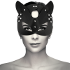 Coquette Chic Desire Vegan Leather Mask with Bunny Ears