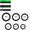 Armony Rings Silicone Black Set