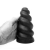 All Black Flick Masturbator, 17cm, Spiral