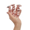 Afbeelding van Rosy Gold - Metalen Buttplugset 3 stuks - Roségoud