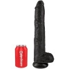 King Cock Realistic Penis with Balls 30.5cm Black
