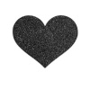 Bijoux Indiscrets Flash Black Heart Nipple Covers
